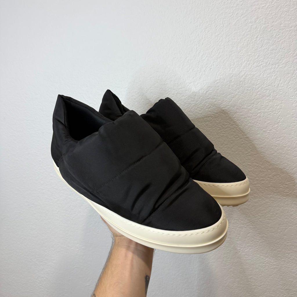Rick Owens DRKSHDW Nylon Puffer Slip On Sneakers Milk - Size 46 (13)