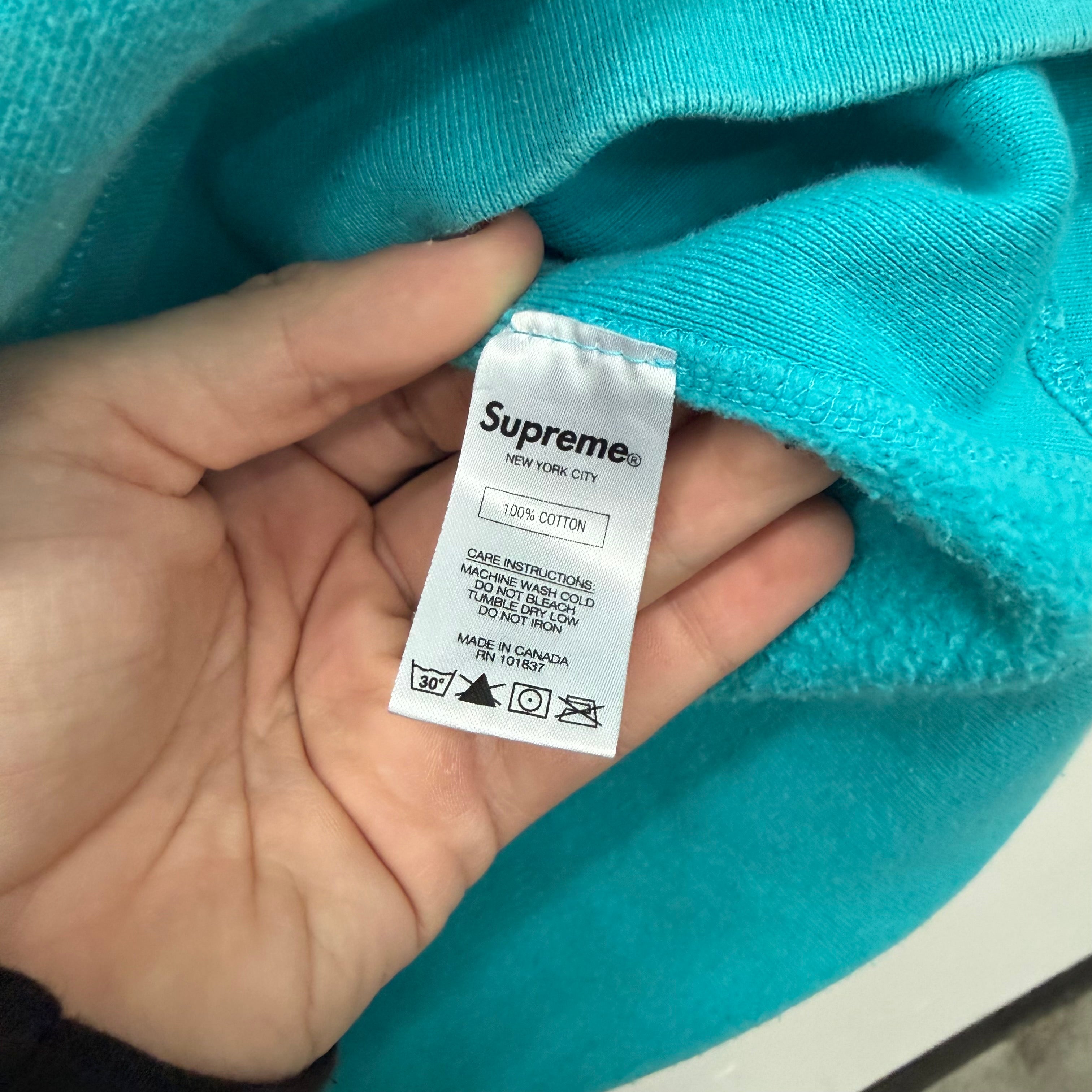 Supreme Thrasher Skater Boyfriend Hoodie Blue - Size M