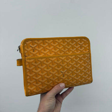 Goyard Yellow Jouvence MM Toiletry Bag