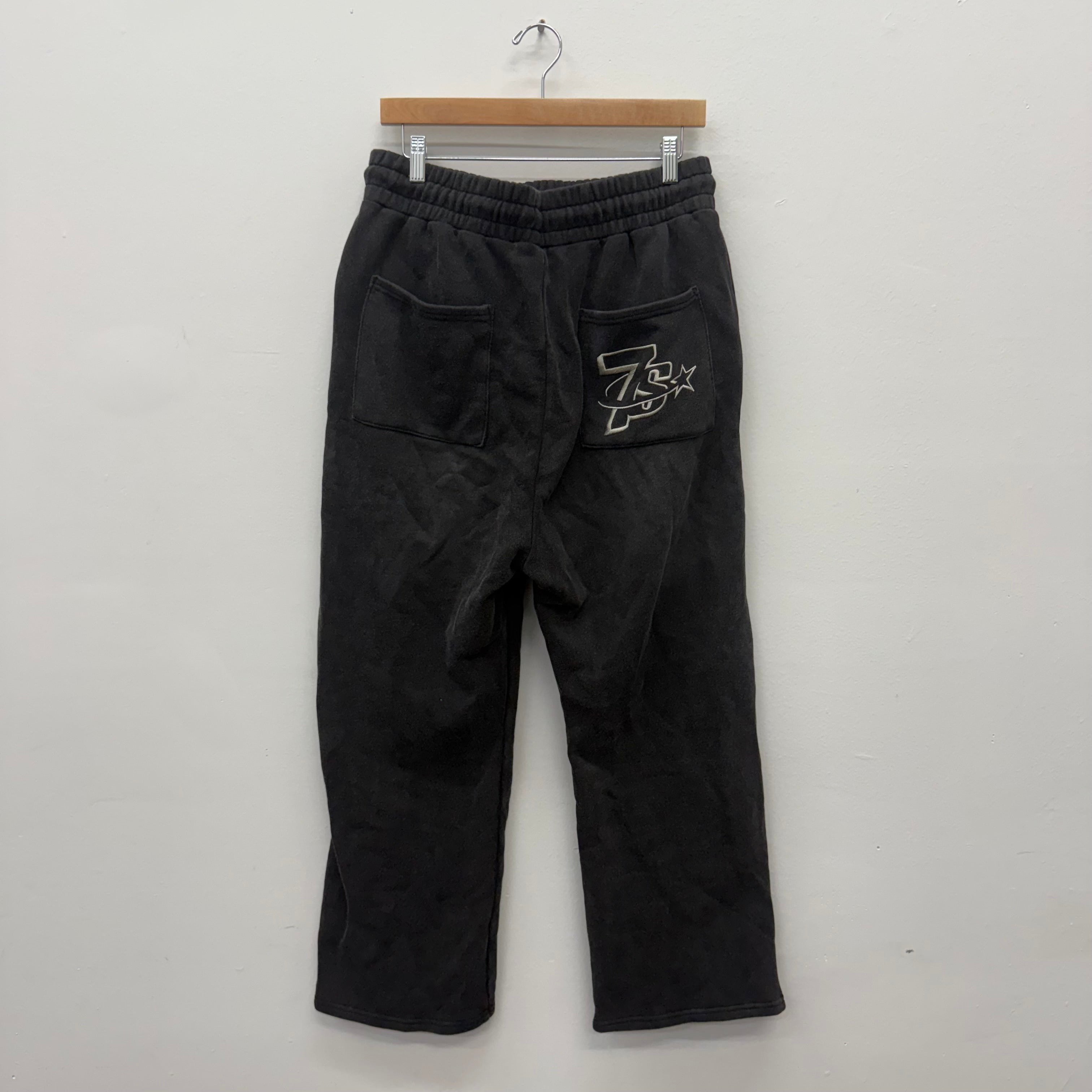 Triple Sevens Star Black Sweatpants - Size L