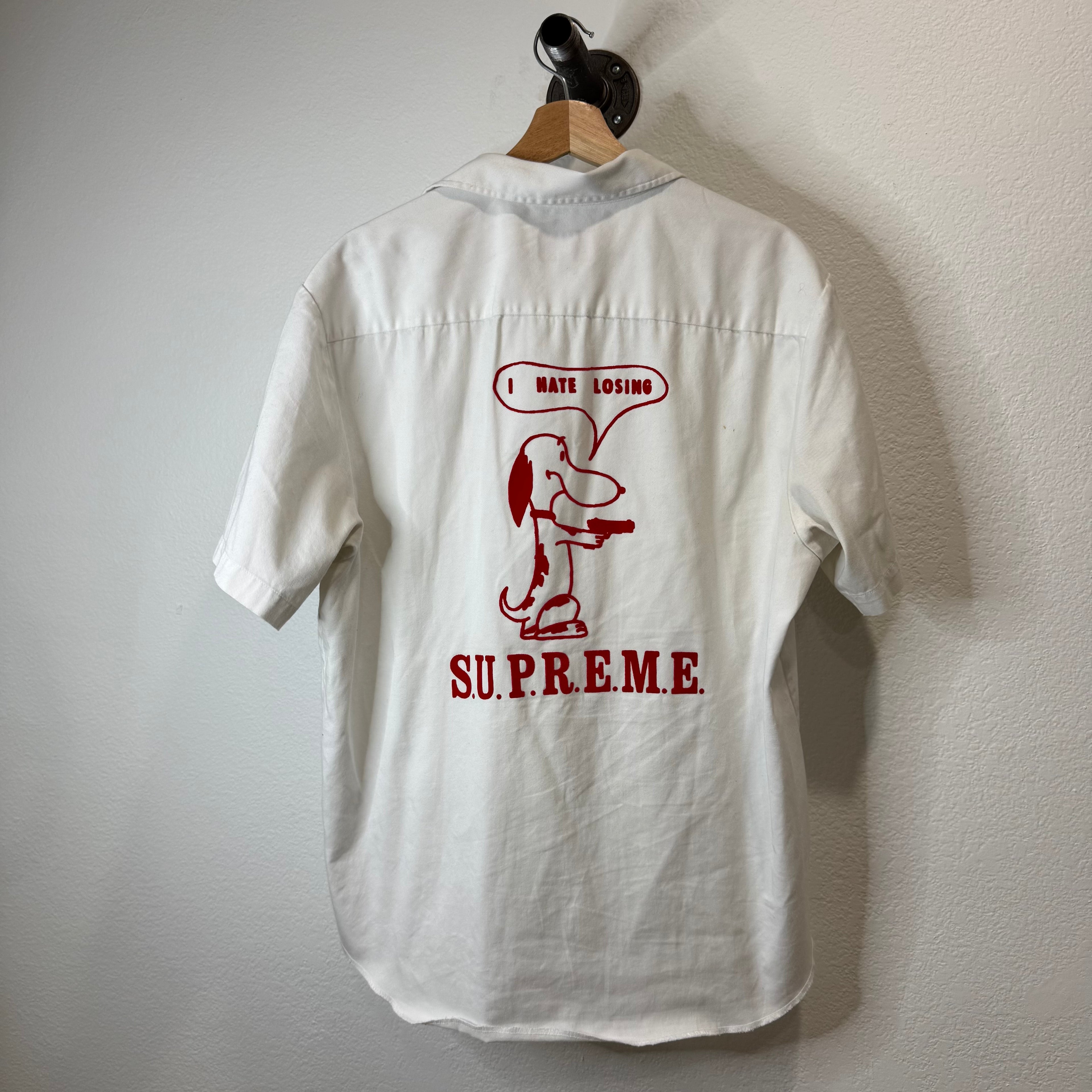 Supreme Dog S/S Work Shirt White - Size L