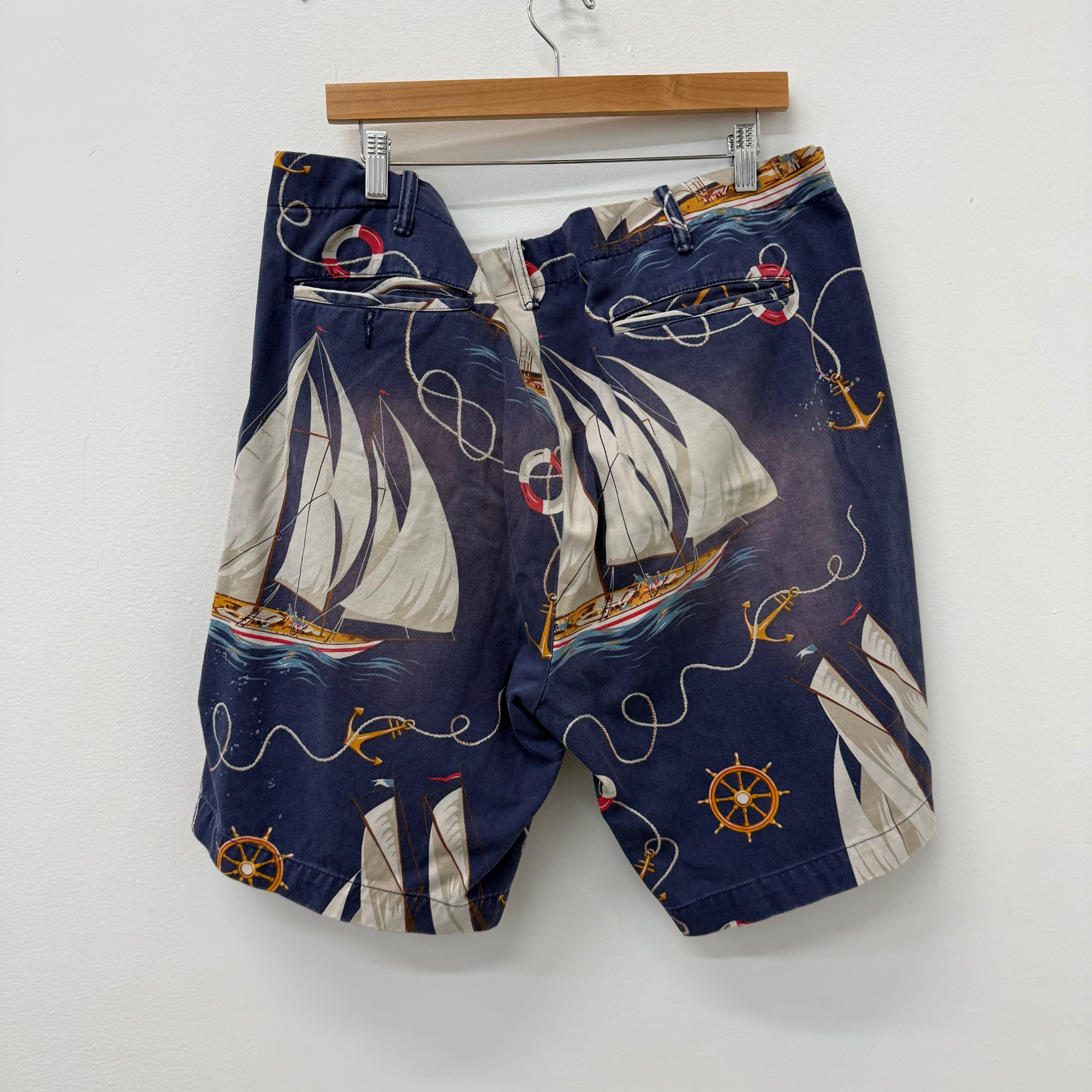 Vintage Polo Ralph Laurent Sail Shorts - Size 42