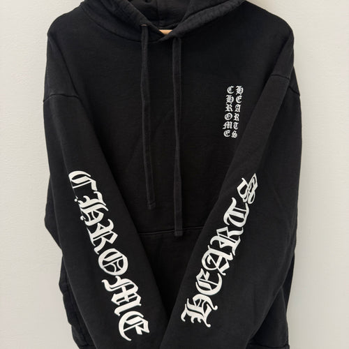 Chrome Hearts Script Hoodie Black - Size L