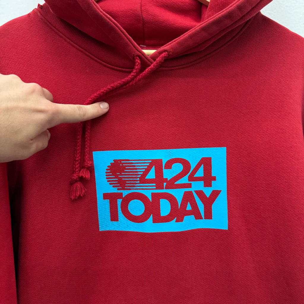 424 Today Red Hoodie - Size M