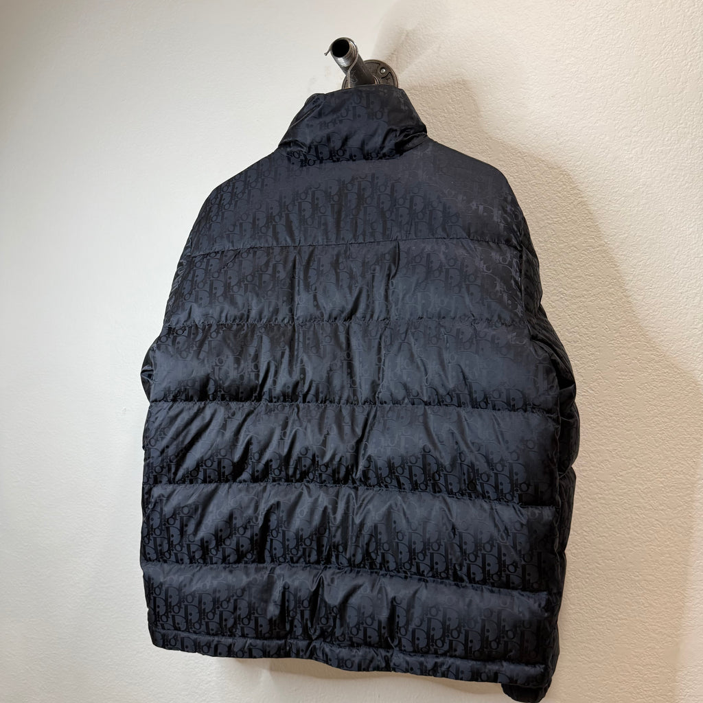 Dior Oblique Monogram Puffer Jacket Navy - Size 50 (L)