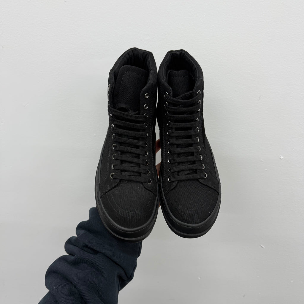 Rick Owens Vans High Triple Black - Size 39 (US 6)