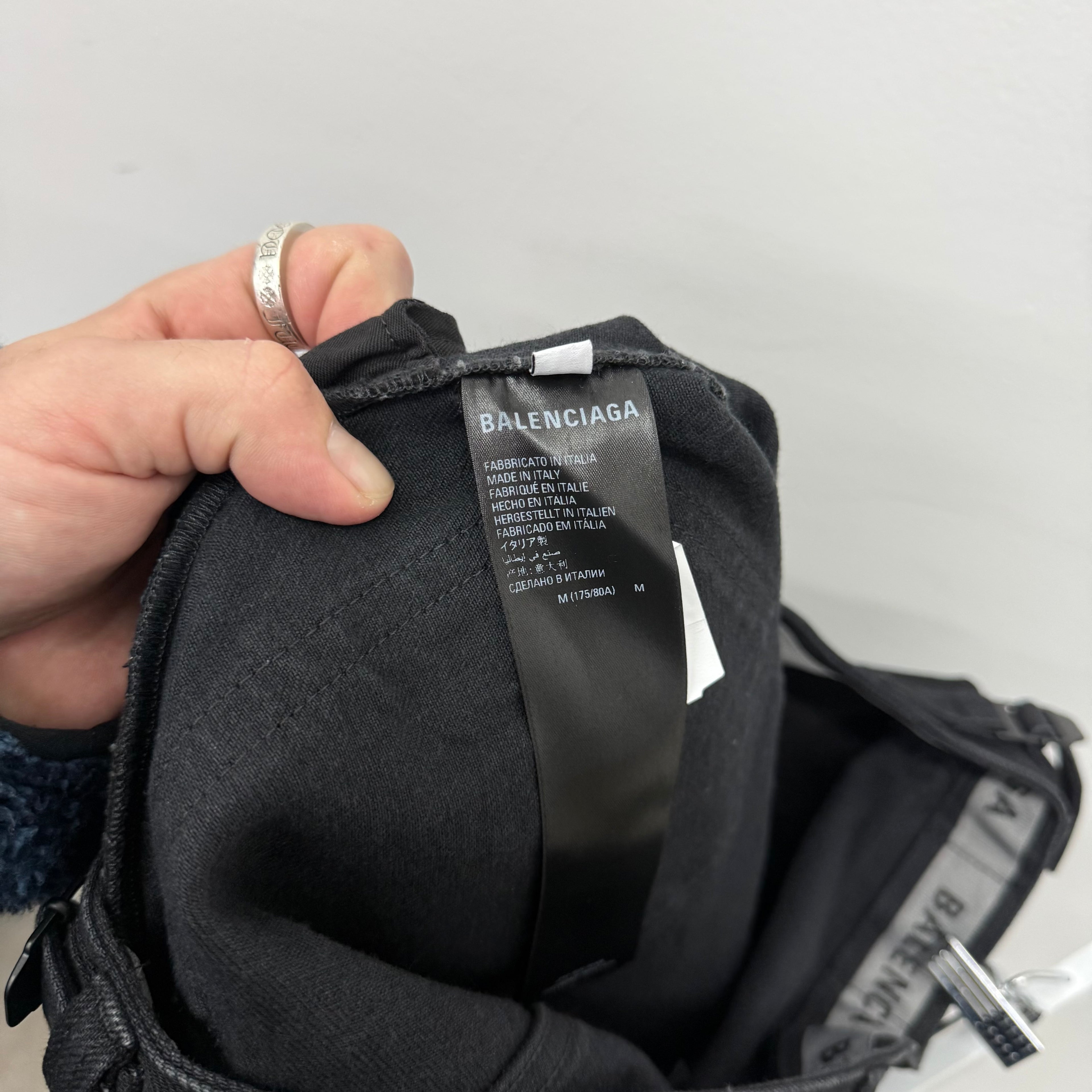 Balenciaga Black Japanese Skater Denim - Size 34