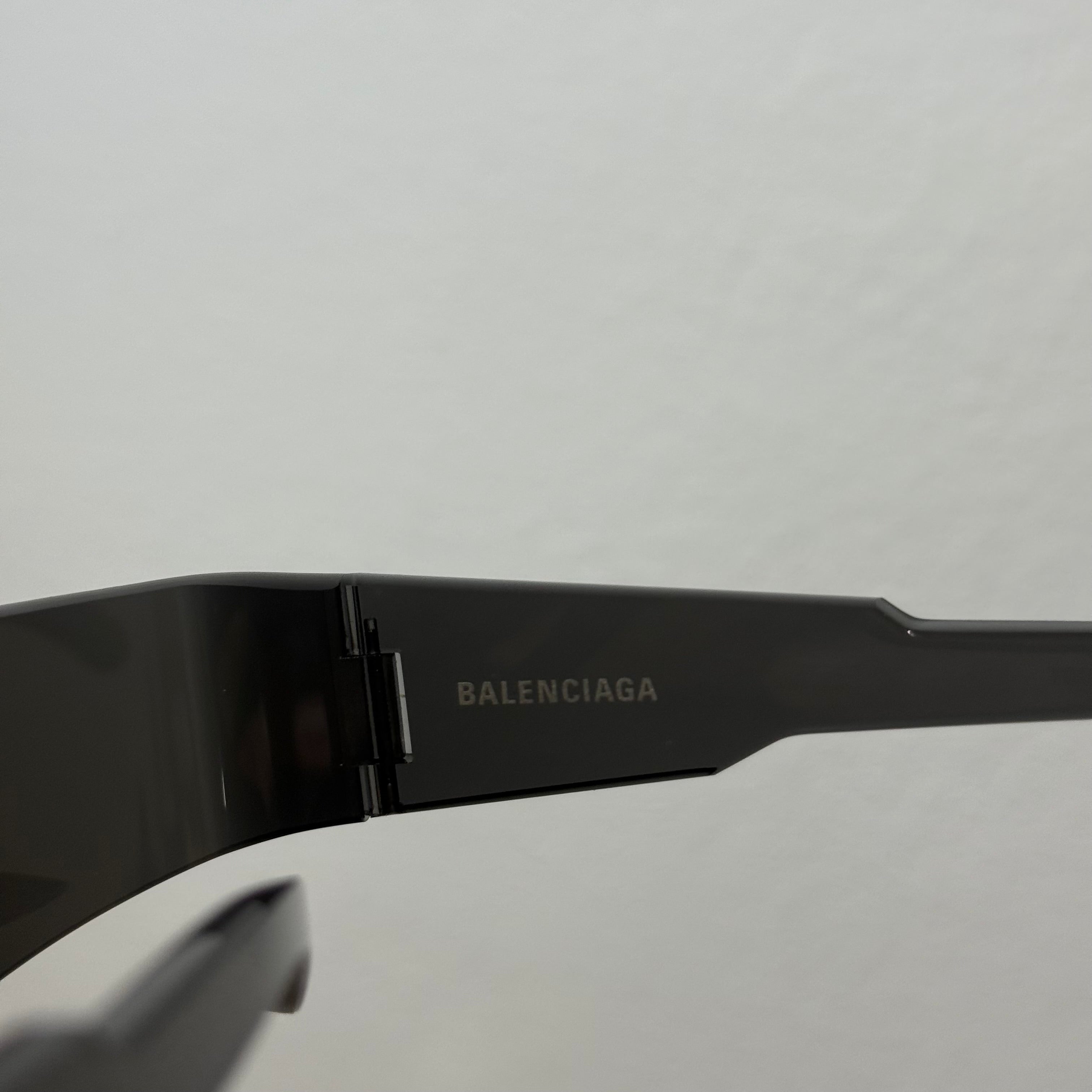 Balenciaga Mono Rectangle Black Sunglasses