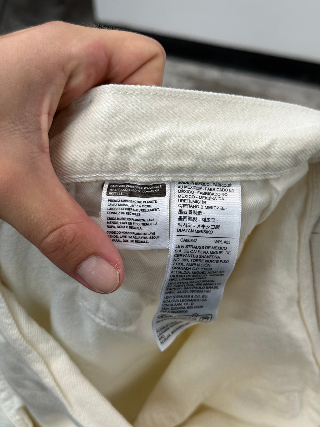 Denim Tears Blank White Denim Jeans - Size 31