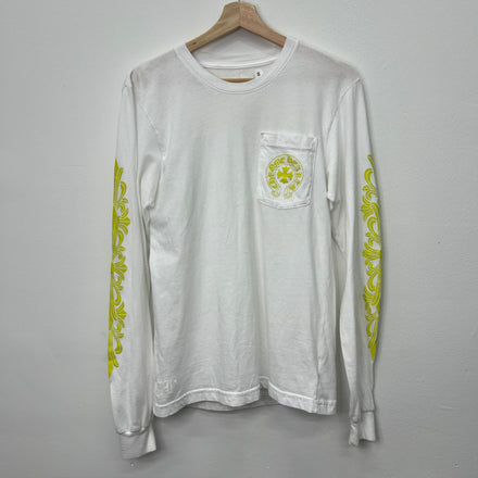 Chrome Hearts Yellow Eye Chart Longsleeve Shirt - Size S NEW