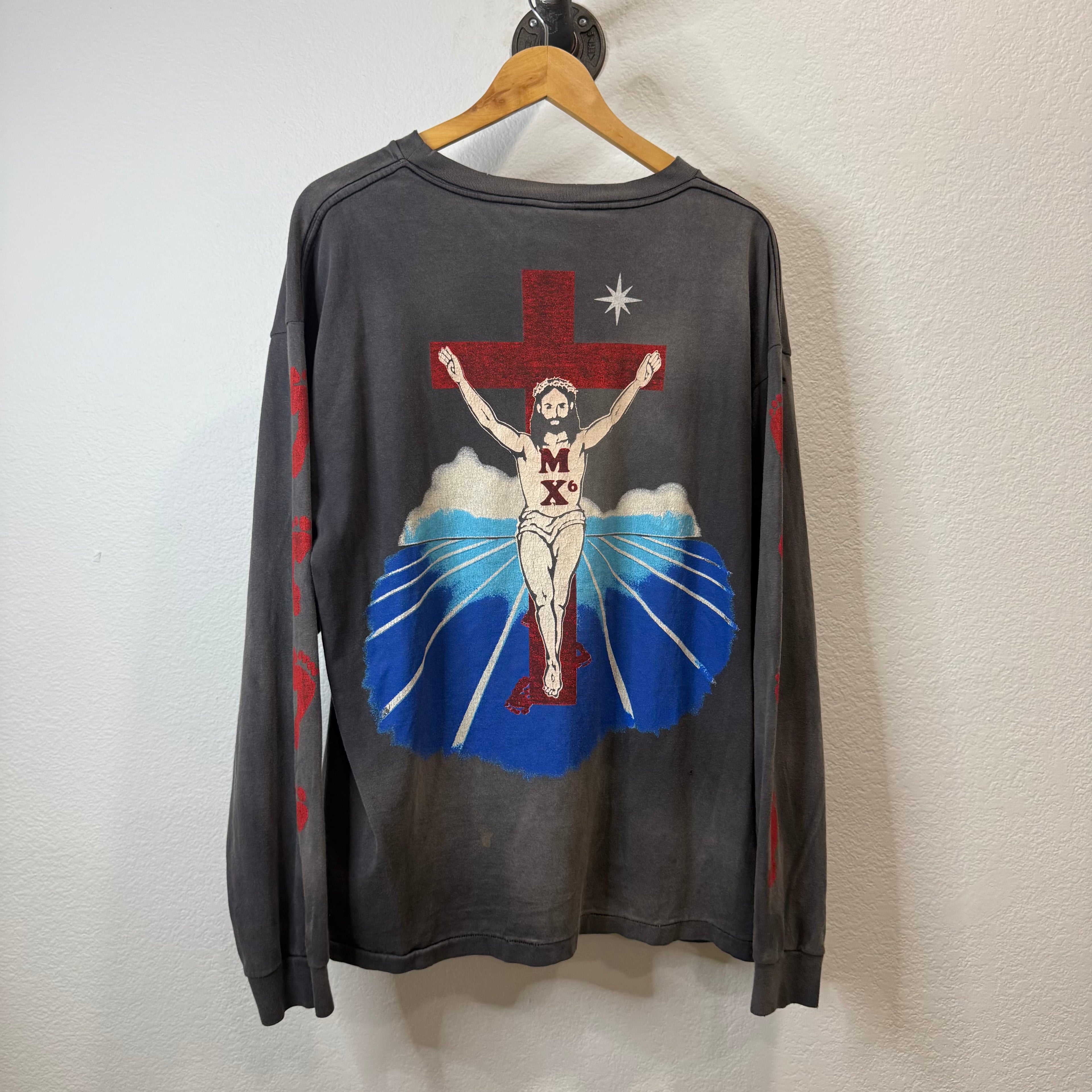 Saint Michael Jesus Longsleeve T-Shirt - Size XL