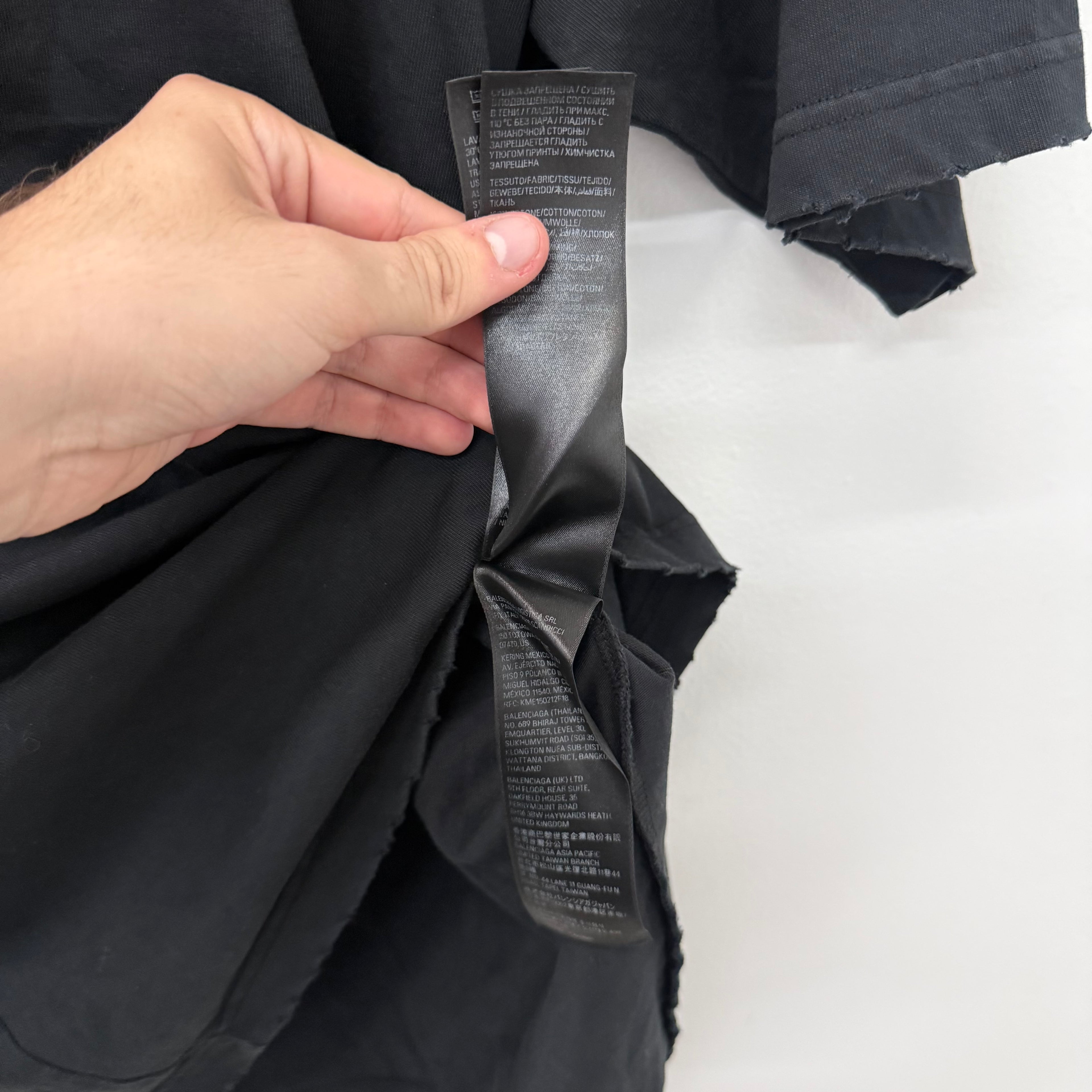 Balenciaga Stencil Logo T-Shirt Black - Size XL