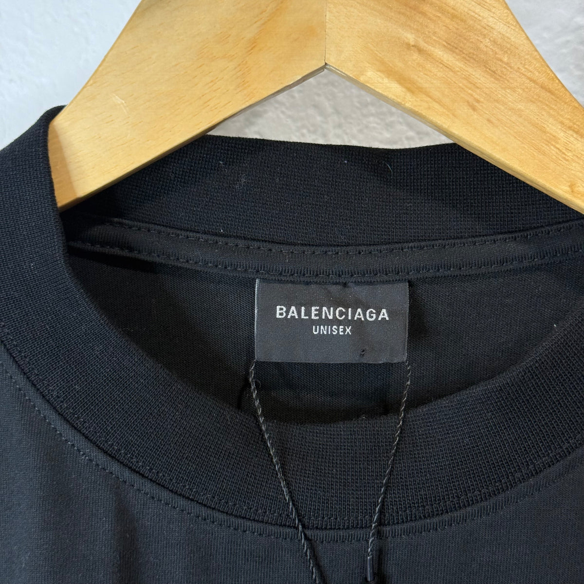 Balenciaga Curved Script Logo T-Shirt - Size M