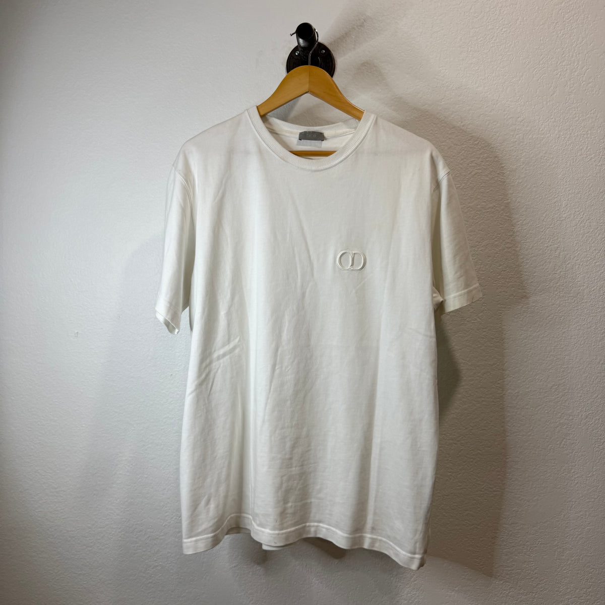 Dior Embroidered CD Pocket Logo T-Shirt - Size XL