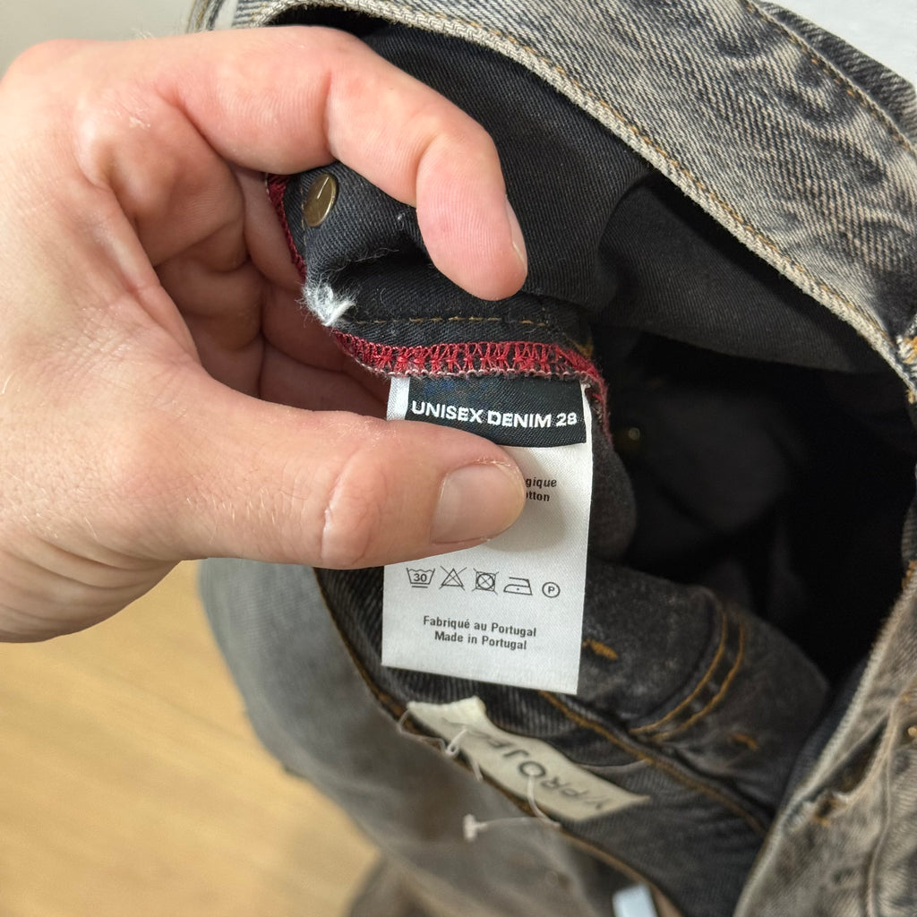 Y/Project Black Button Denim Jeans - Size 28