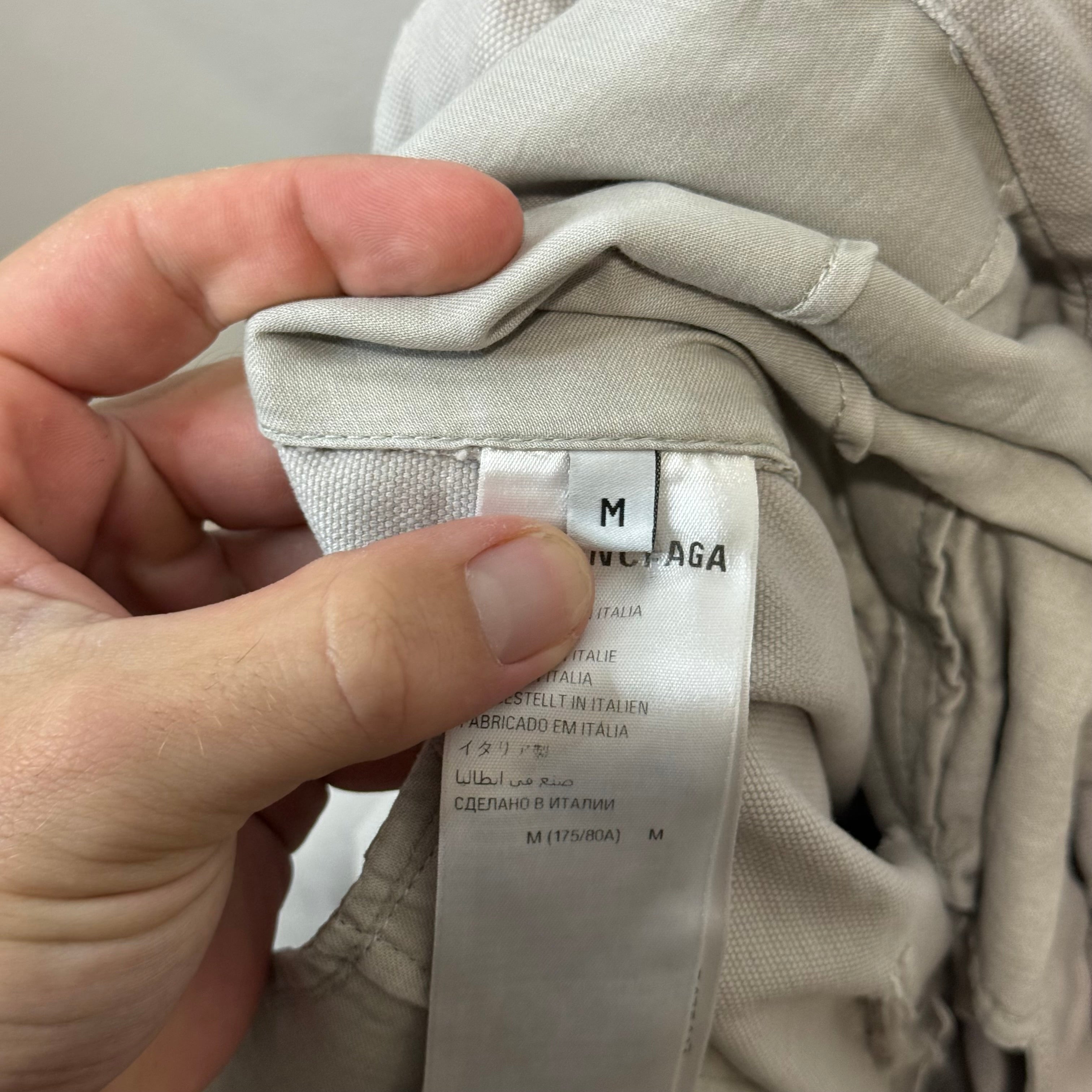 Balenciaga Distressed Workwear Shorts - Size M (34)