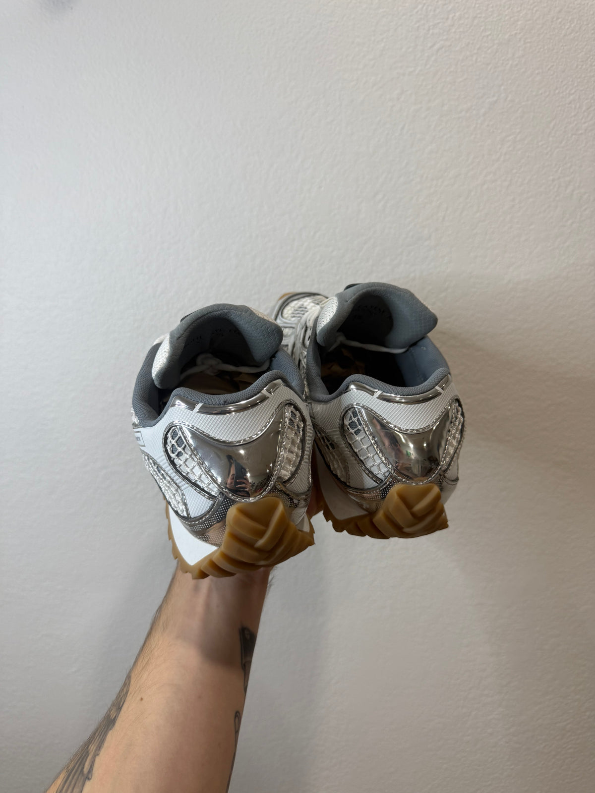 Bottega Veneta Silver Orbit Sneakers - Size 45 (12)