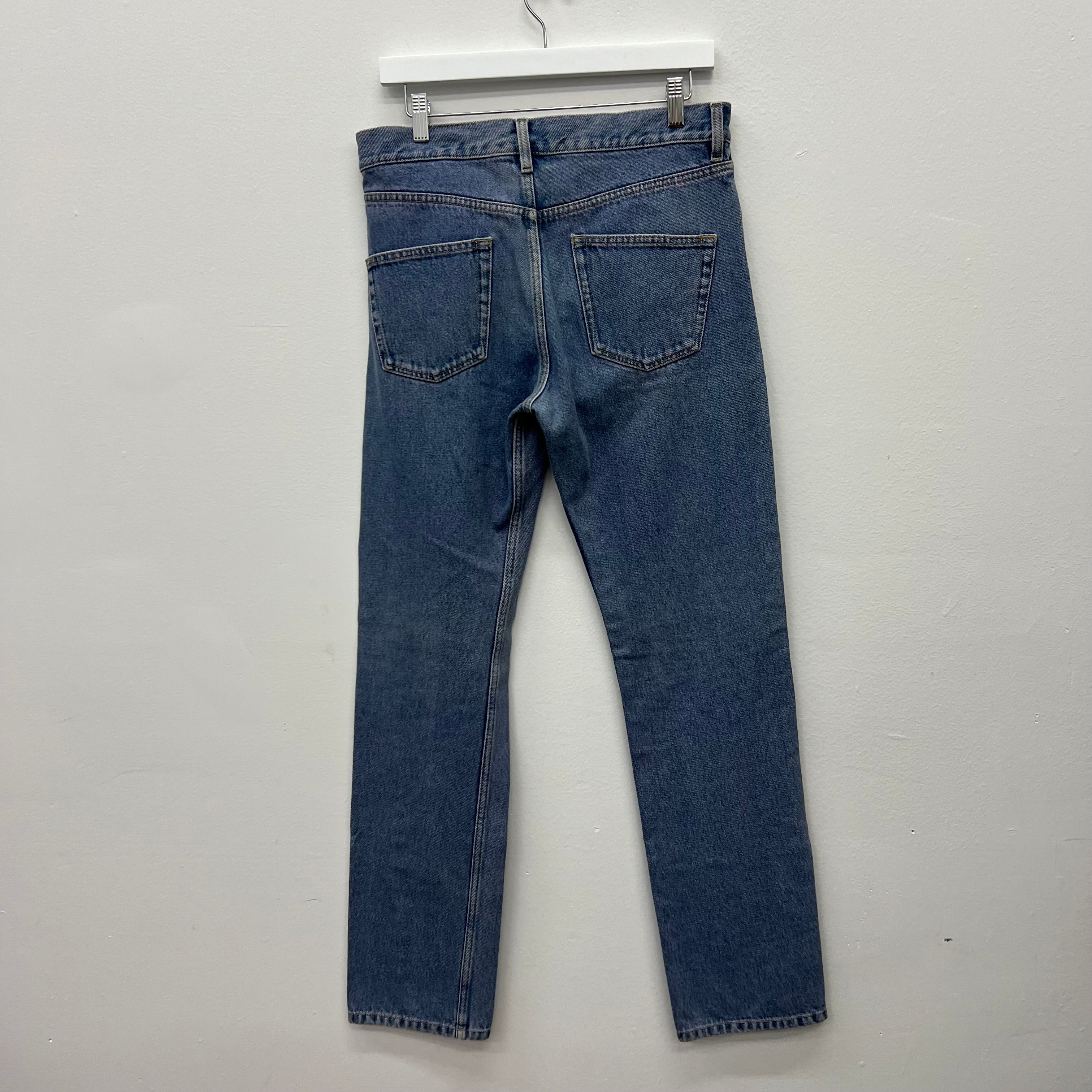 Balenciaga Pink Wash Straight Leg Denim Jeans - Size 31