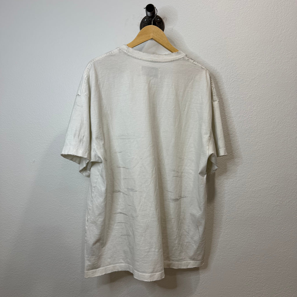 Satoshi Nakamoto Distressed Luke T-Shirt - Size L