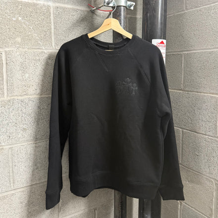 Chrome Hearts Triple Cross Black Crewneck - Size M