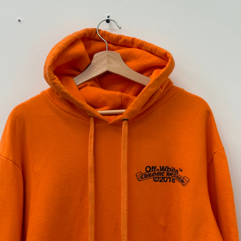 Chrome Hearts x Off White F&F PARIS 2018 Marketing Hoodie - Size XL