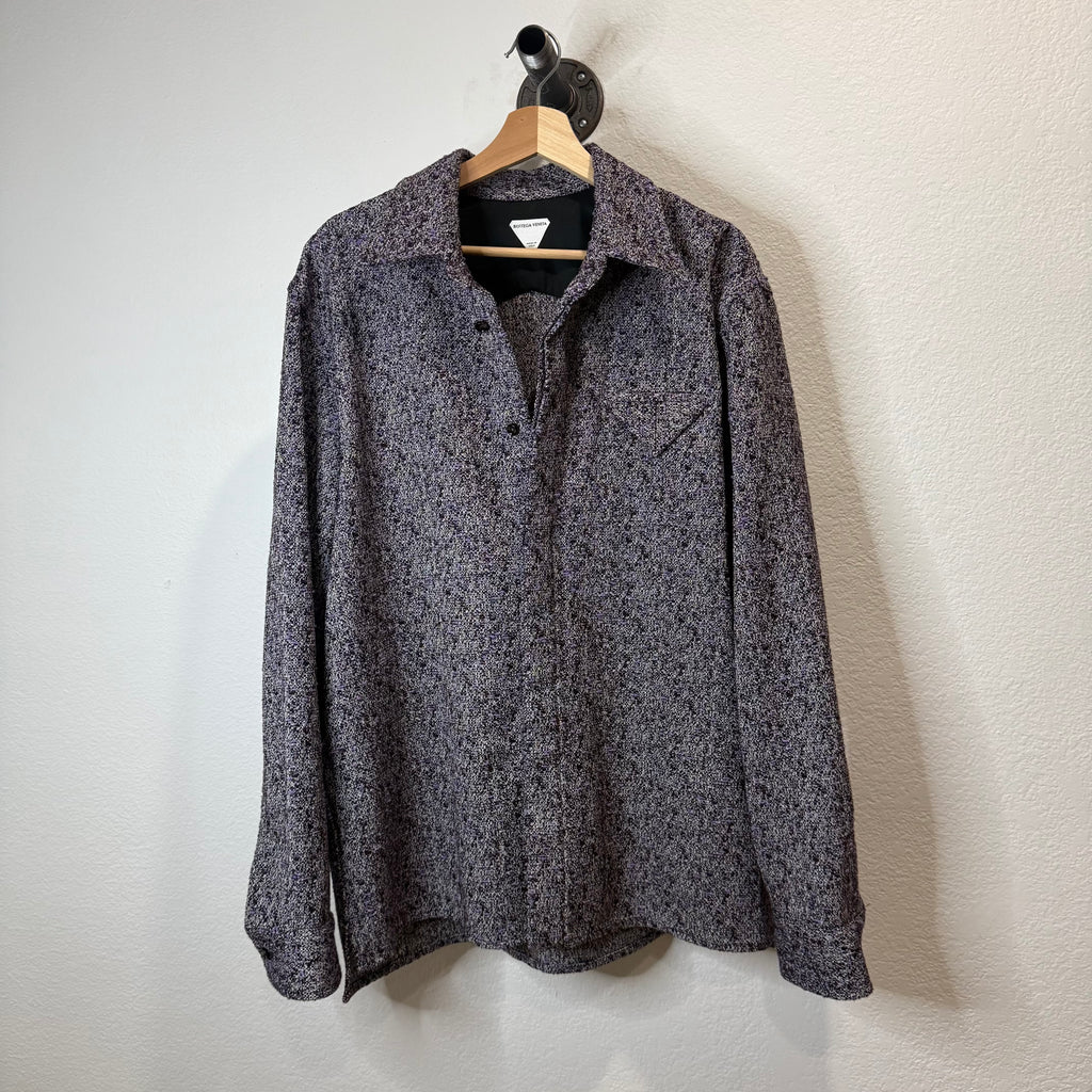 Bottega Veneta Cotton Blend Multicolor Button Up Shirt - Size 52 (L/XL)