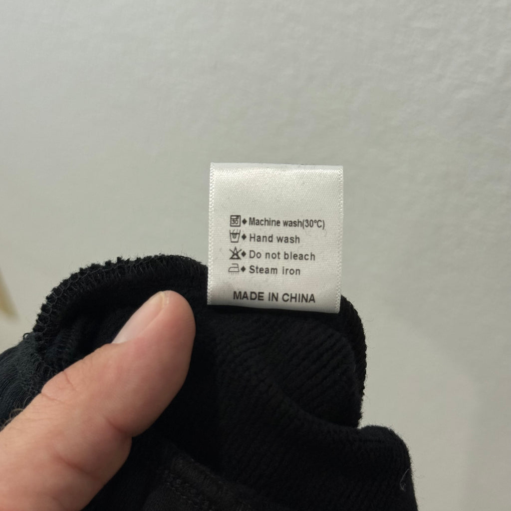 HMDD Silver Scrunch Patch Sweatpants Black