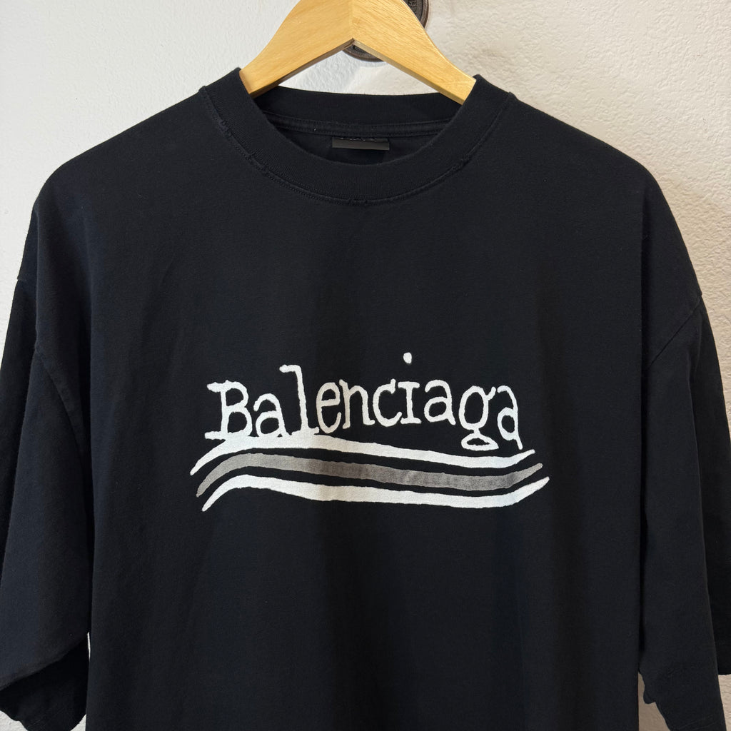 Balenciaga Campaign Logo T-Shirt - Size L