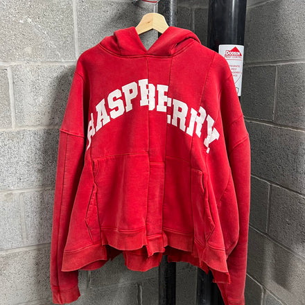 GV Gallery Raspberry ‘Red Spliced Hoodie’ - Size XL