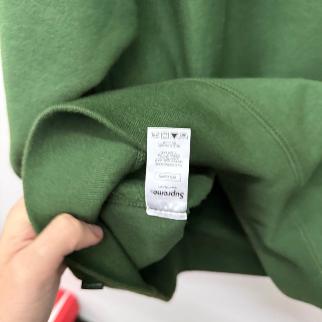 Supreme Vertical Logo Green Hoodie - Size XL
