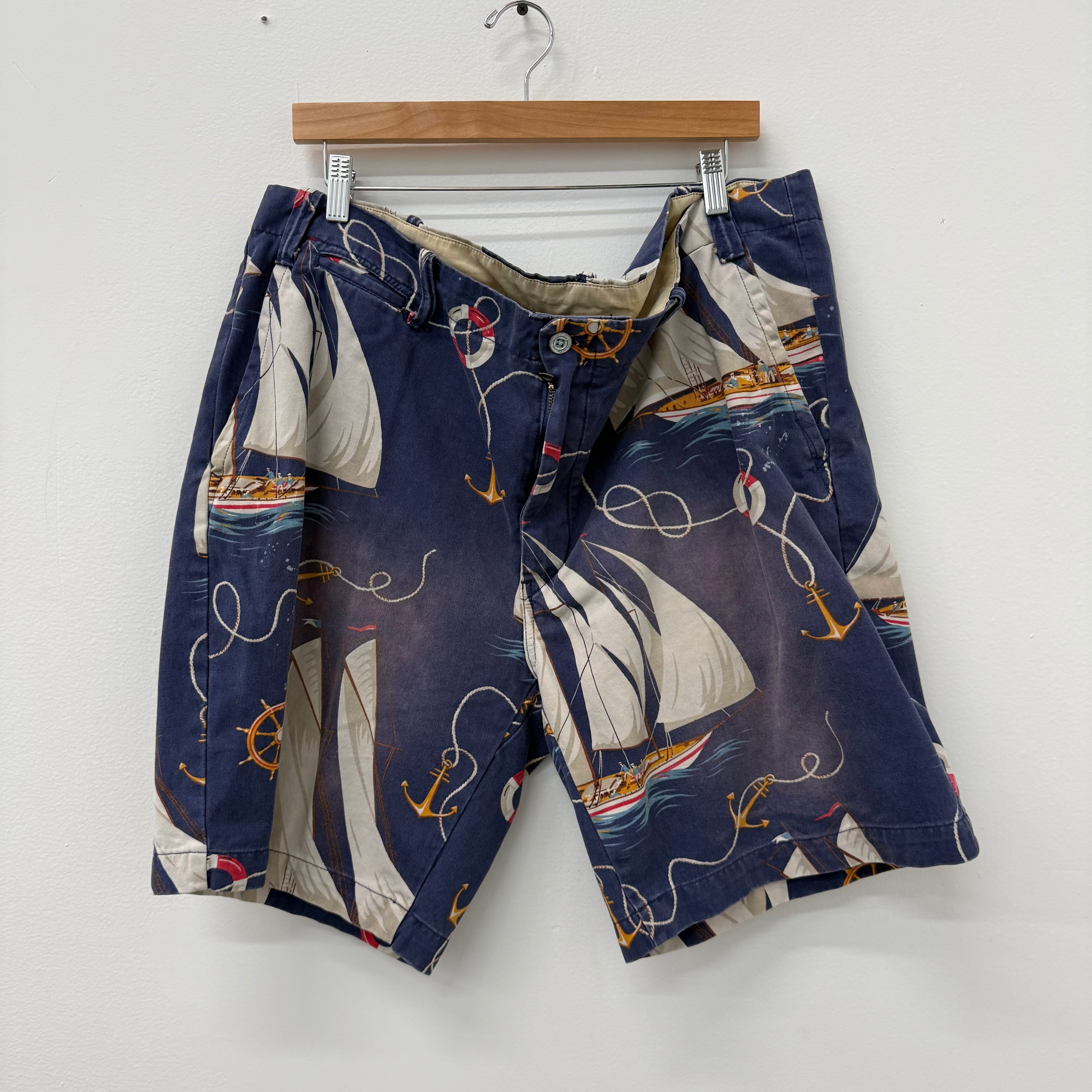 Vintage Polo Ralph Laurent Sail Shorts - Size 42
