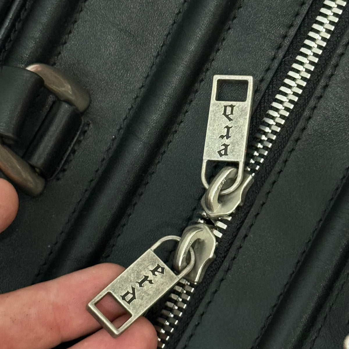 ERD Enfants Riches Déprimés Leather Travel Buckle Bag Black