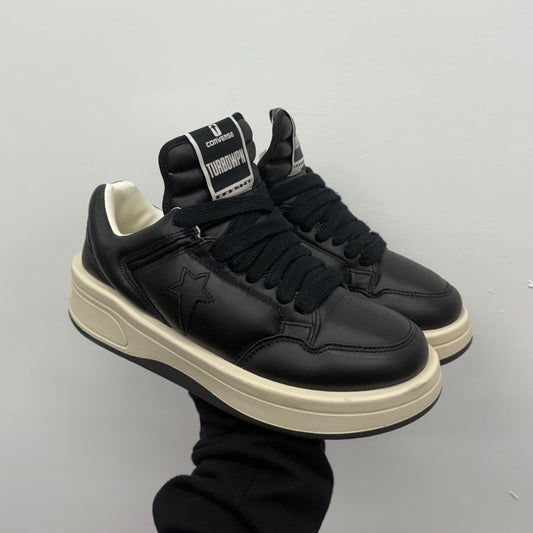 Rick Owens Converse Turbopn Low Black - Size 9
