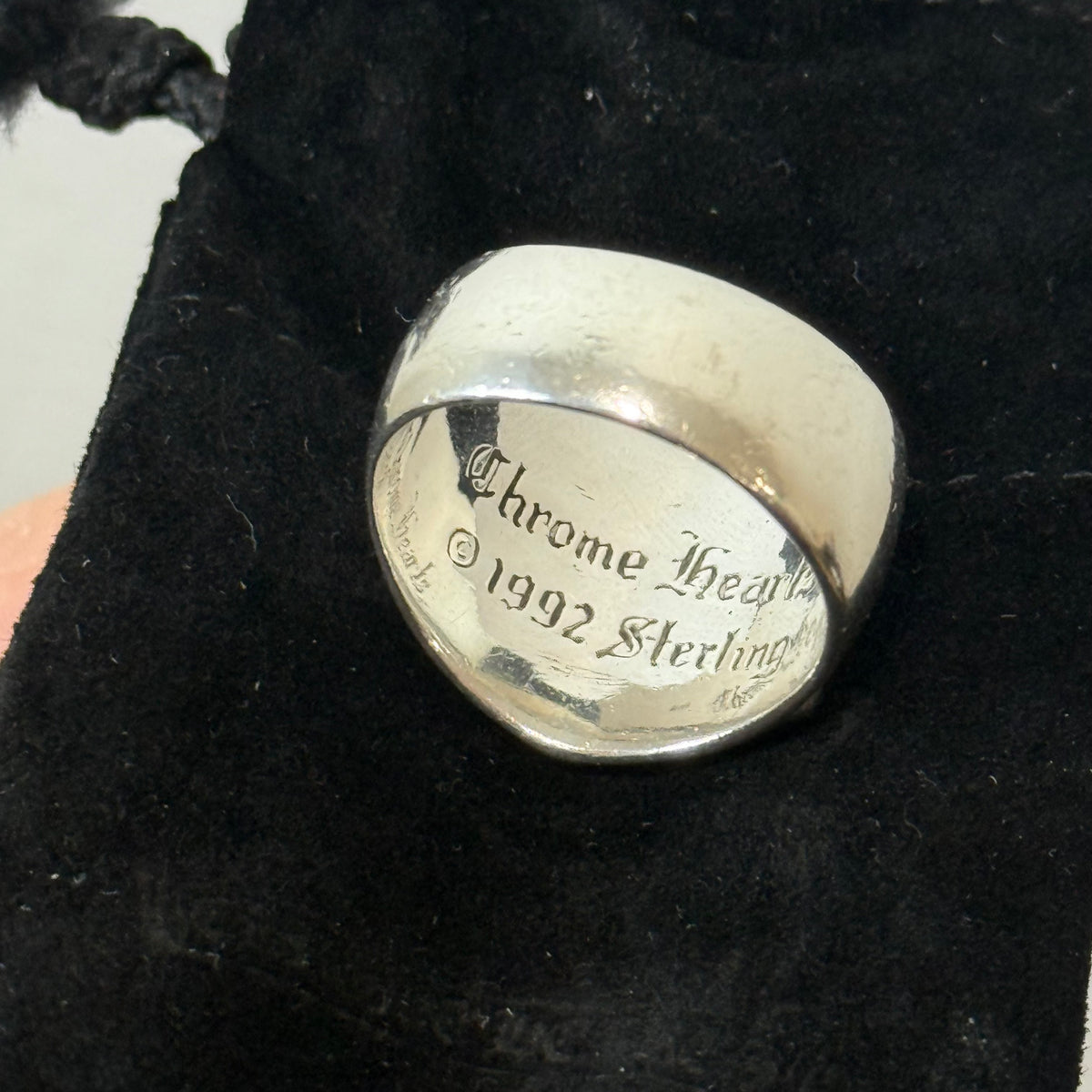Chrome Hearts Keeper Silver Ring - Size 13