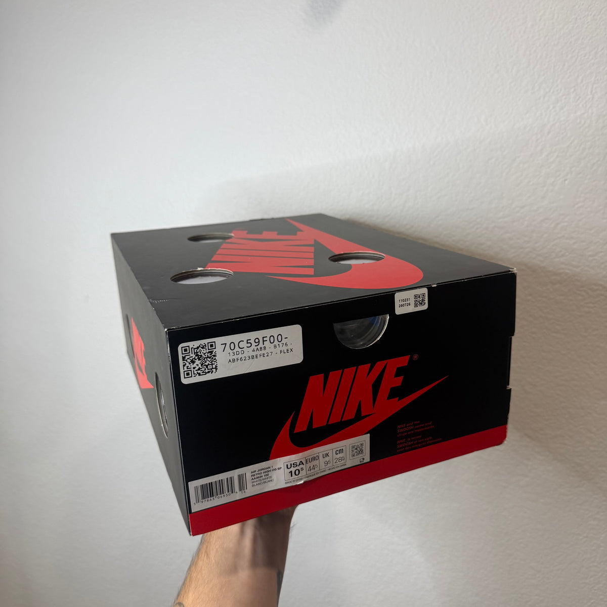 Jordan 1 Retro Virgil Off White Alaska  - Size 10.5