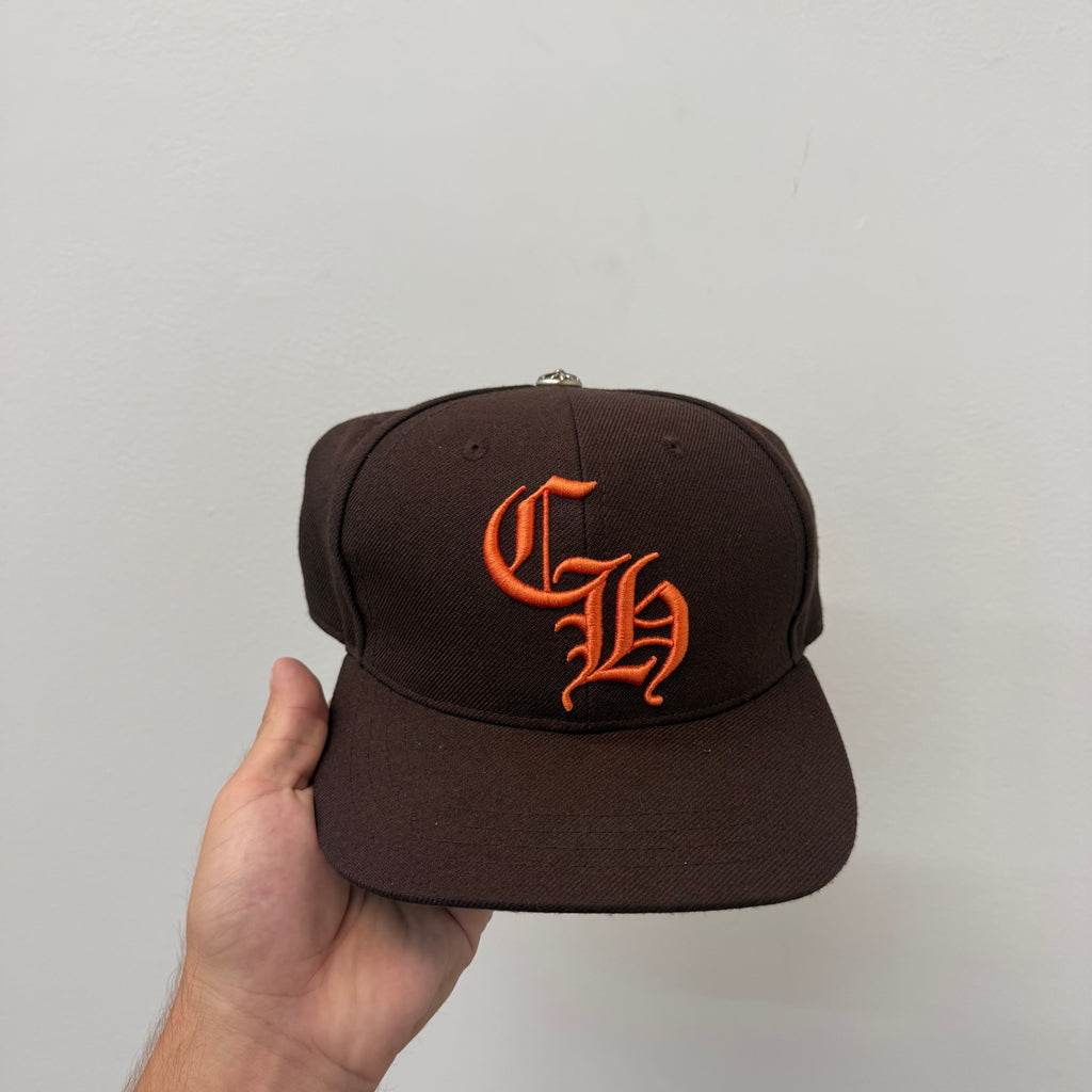 Chrome Hearts CH Brown Orange Baseball Hat
