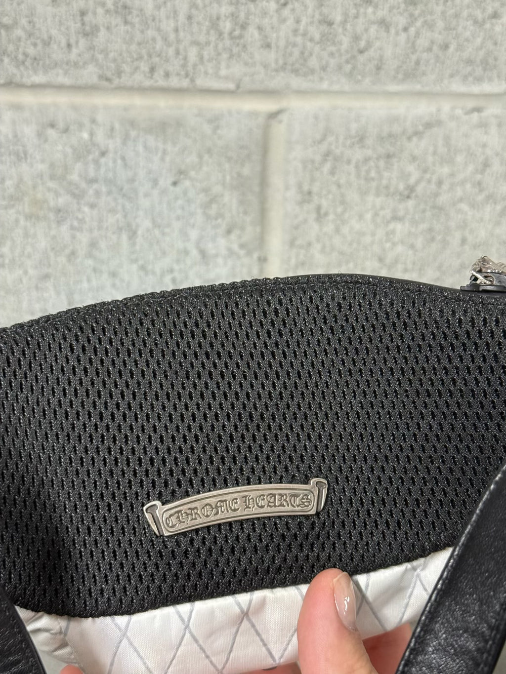 Chrome Hearts Snat Mini Bag Checkered White