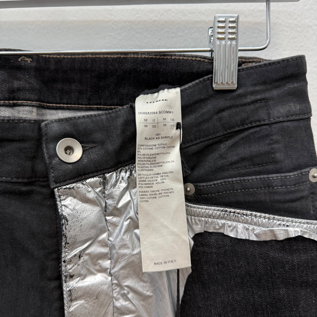 Rick Owens Tyron Cut Denim Jeans - Size 32