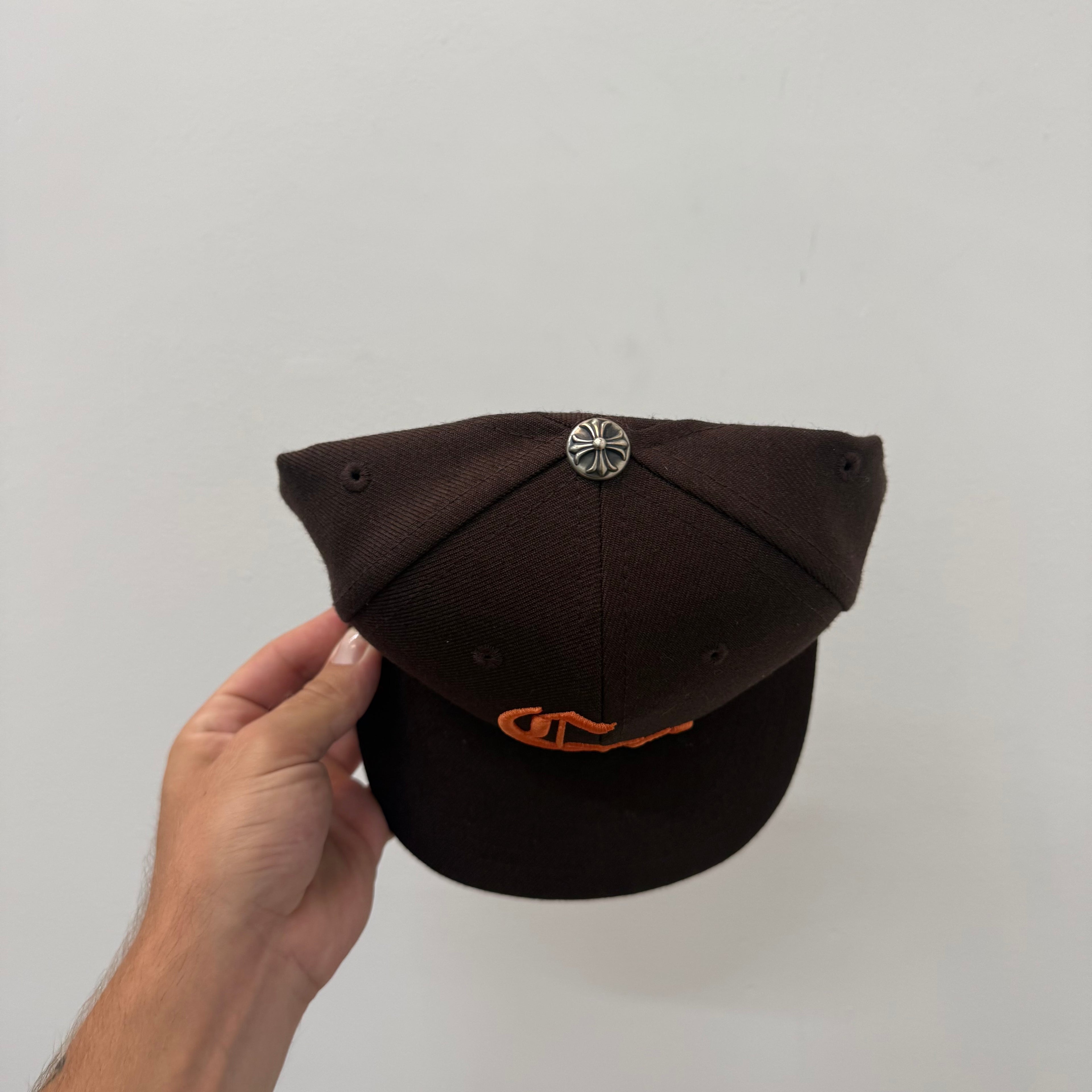 Chrome Hearts CH Brown Orange Baseball Hat