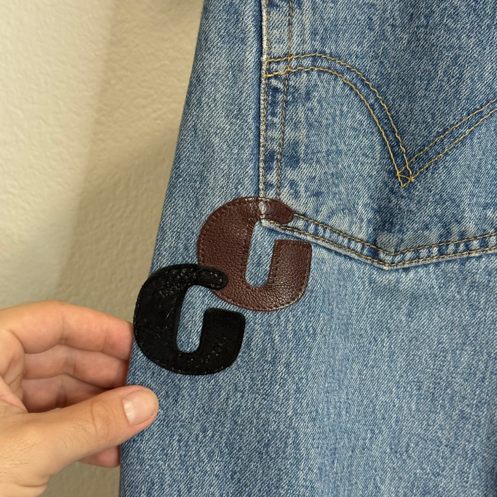 Gallery Dept Denim G Patch Shorts - Size 36