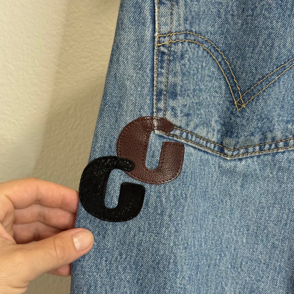 Gallery Dept Denim G Patch Shorts - Size 36