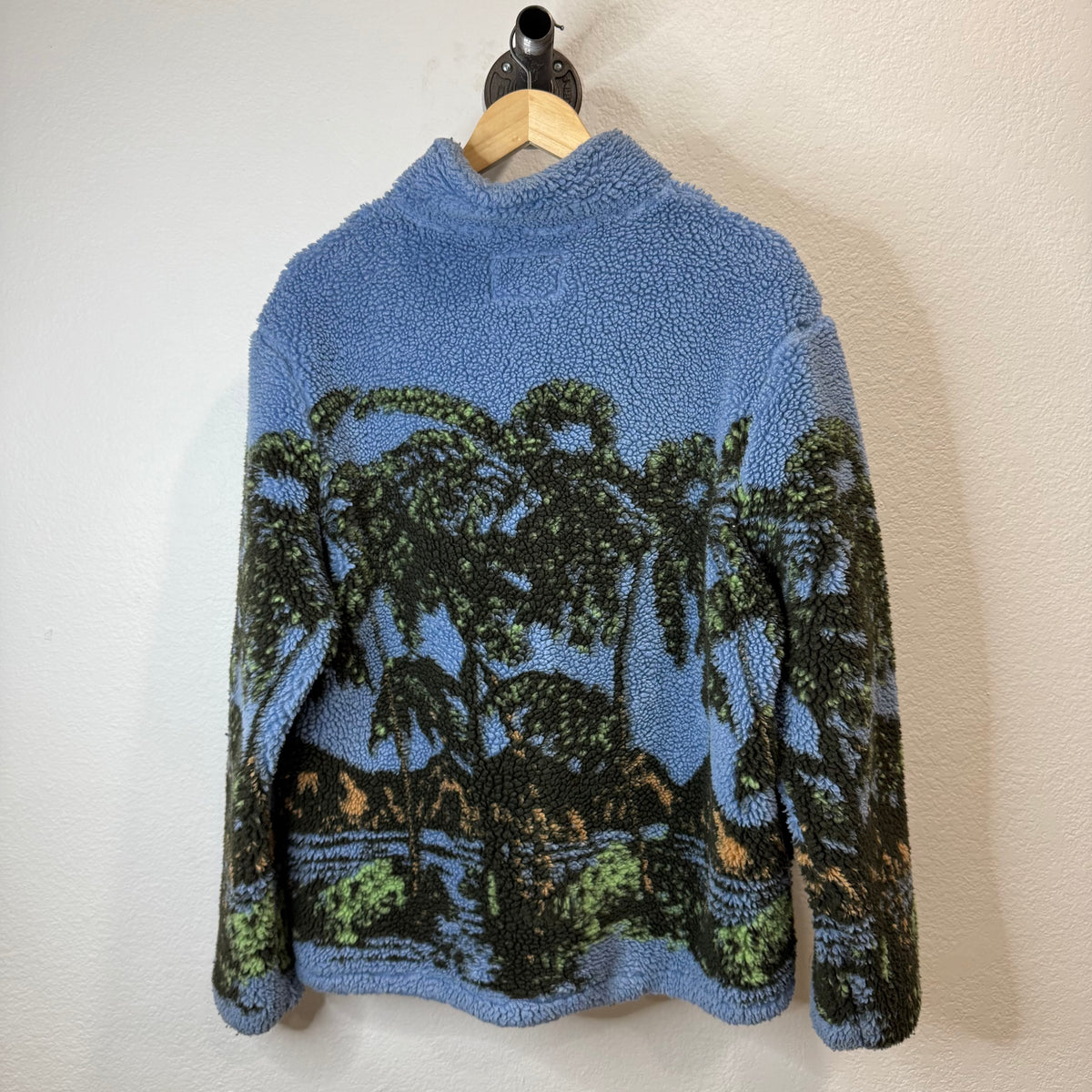 Stussy Hawaiian Fleece Sherpa Zip Jacket - Size M