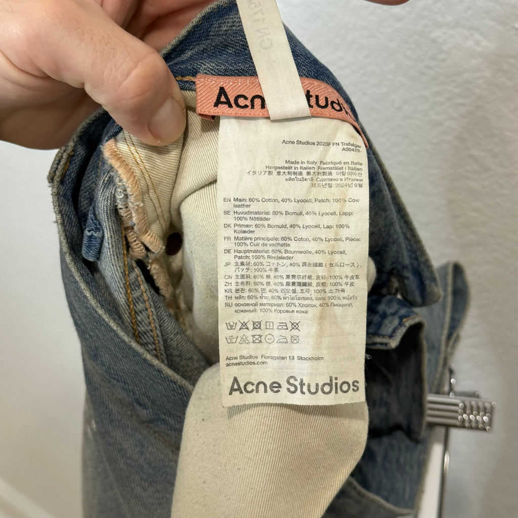 Acne Studios Baggy Paint Splatter Denim - Size 30