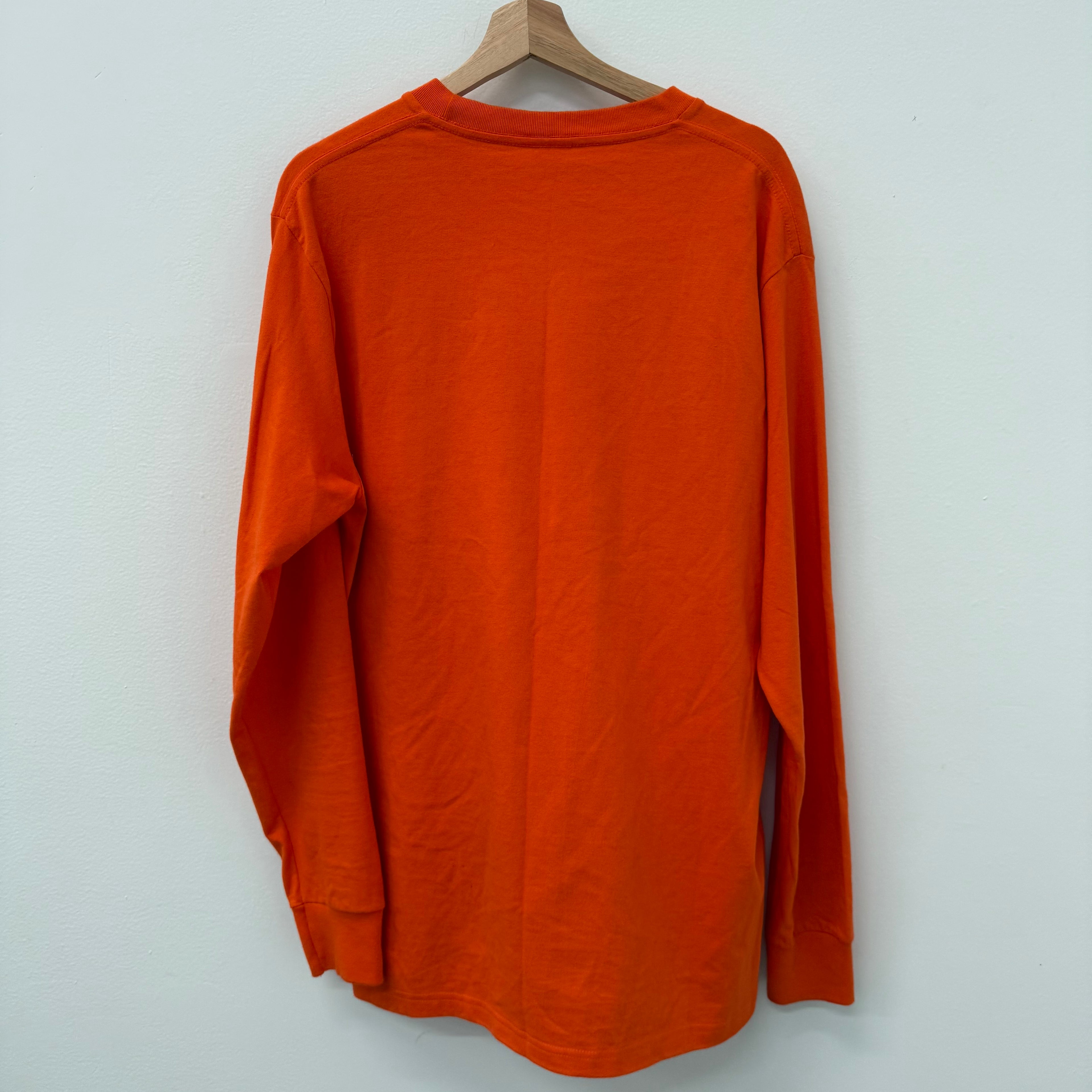 Supreme Orange Box Logo Longsleeve Shirt - Size L
