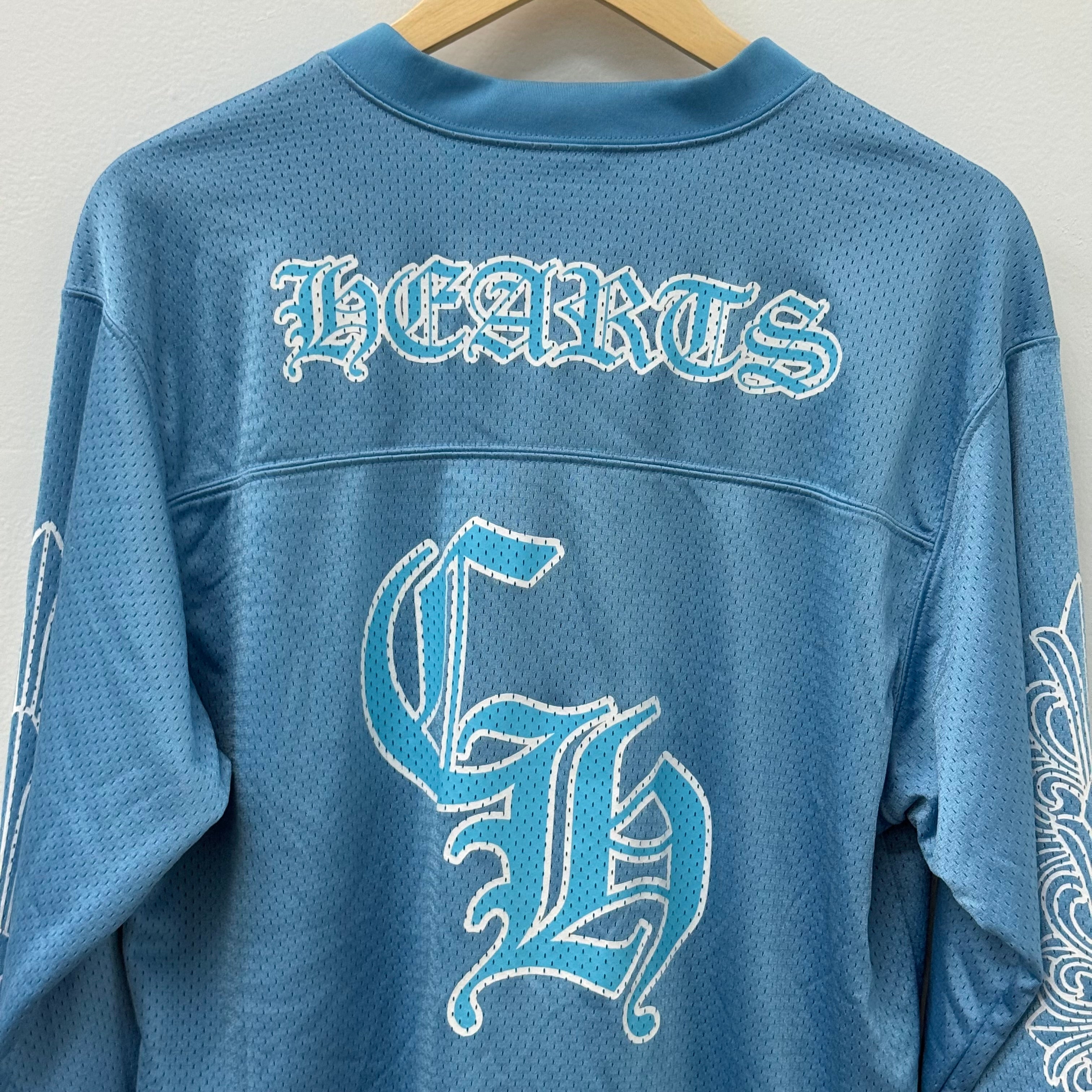 Chrome Hearts Blue Mesh Hockey Jersey - Size M