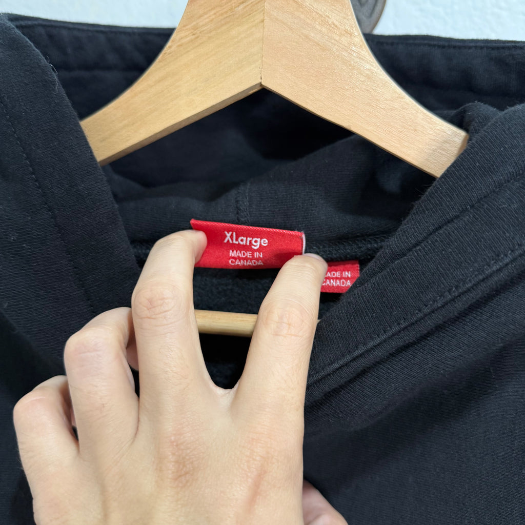 Supreme Metallic Arc Hooded Sweatshirt Black Hoodie - Size XL