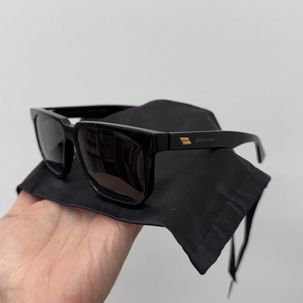 Bottega Veneta Black Basic Frame Sunglasses