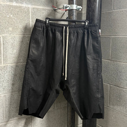 Rick Owens Calf Skin Pod Shorts - Size 44 (XL)