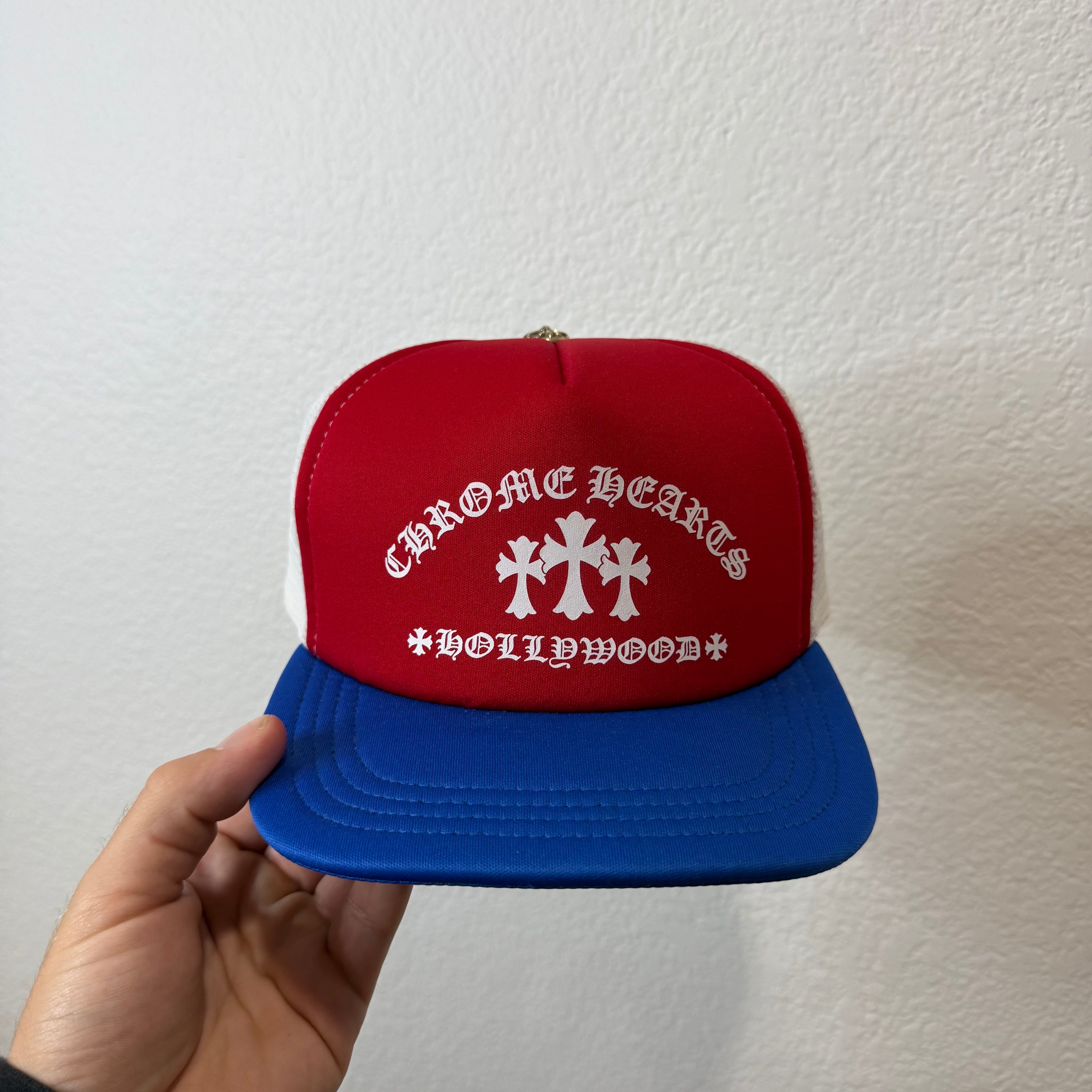 Chrome Hearts 4th of July Trucker Hat Triple Cross