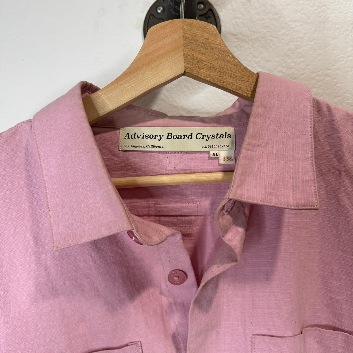 ABC Advisory Board Crystals Pink Button Up Shirt - Size XL